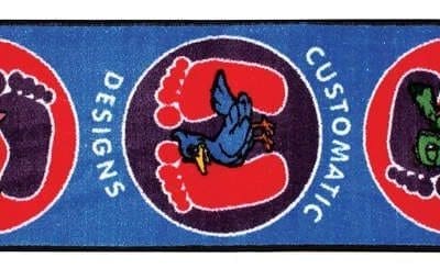 Jump Quarter Turn Mat with Animals, 15” x 89”