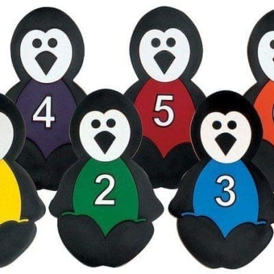 Penguins with Numbers, Set of 6