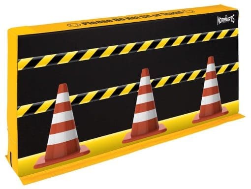 Divider Wall Section with Traffic Cone Graphic