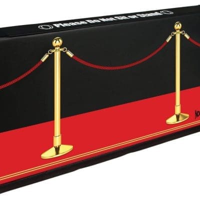 Wall Section with Velvet Rope Graphic