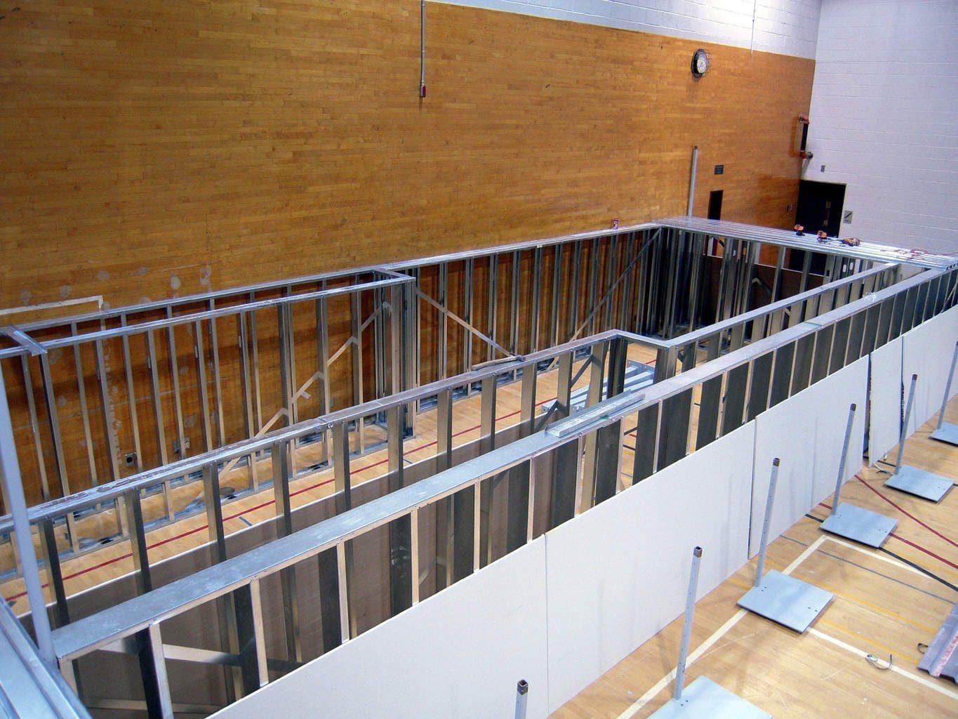 Temple University Gym Design Steel Track