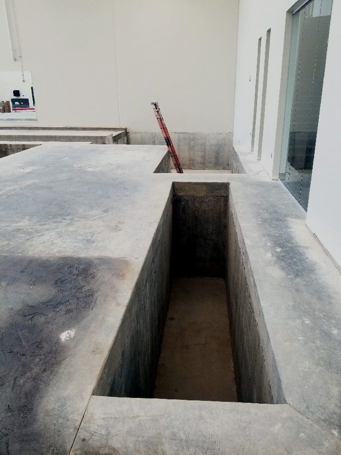 Bison Ridge Rec Center Gymnastics Trench Before