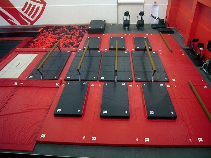Rutgers Gymnastics Balance Beam Area