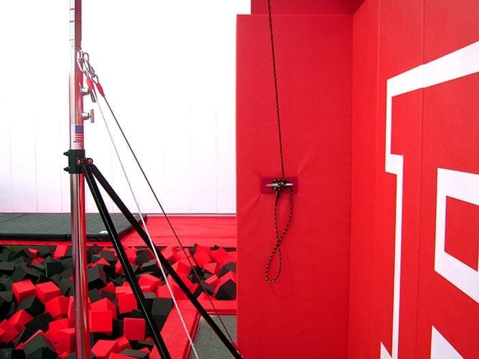 Rutgers Gymnastics Gym Climbing rope