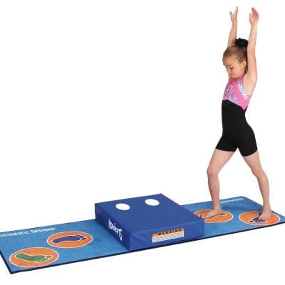 Preschool Cartwheel Carpet Mat and Raised Block Combo