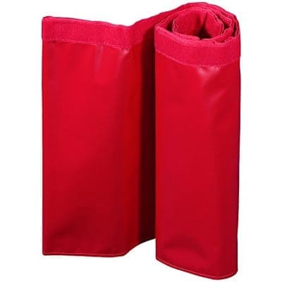 Red Tumbl Trak Vinyl Skirt for gymnastics training tracks
