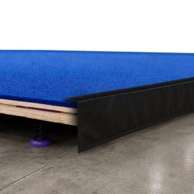 Spring Floor Skirt attached to a gymnastics spring floor